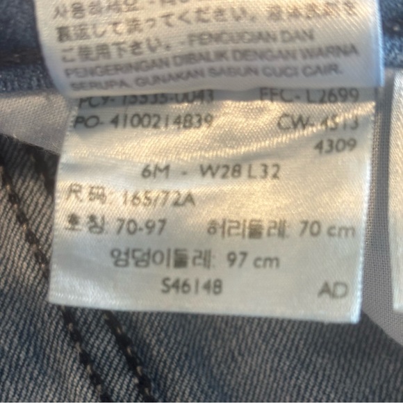 LEVI’S Women’s‎ 529 Curvy Bootcut Denim Jeans W28 L32 EUC Medium Wash - Picture 5 of 12